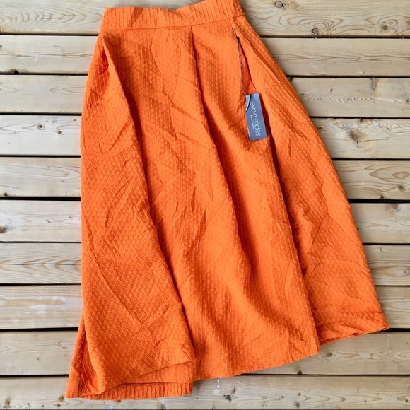 eva mendes for New York & Company Dresses & Skirts - NWT Eva Mendes New York & Company orange Skirt XS